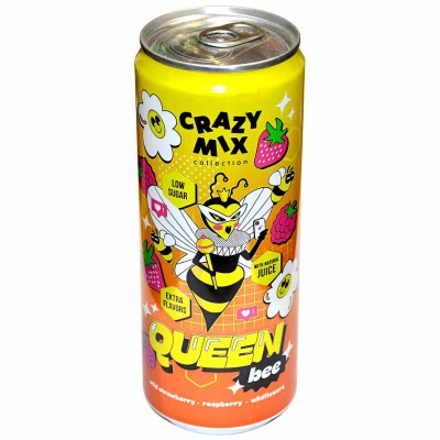 Напиток Crazy Mix Queen bee газ 0,33л ж/б