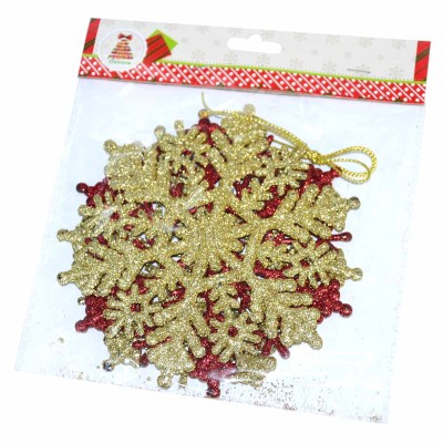 Набор украшений елочных Сноу Бум снежинки 12см 3шт арт397-006