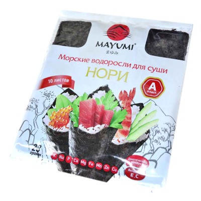 Нори для суши Mayumi 10 листов