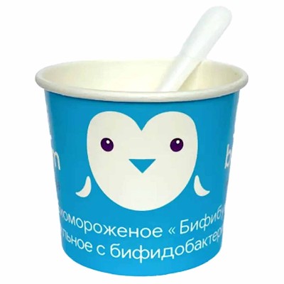 Мороженое Bifi Boom ванильное с бифидобактериями 50гр стакан