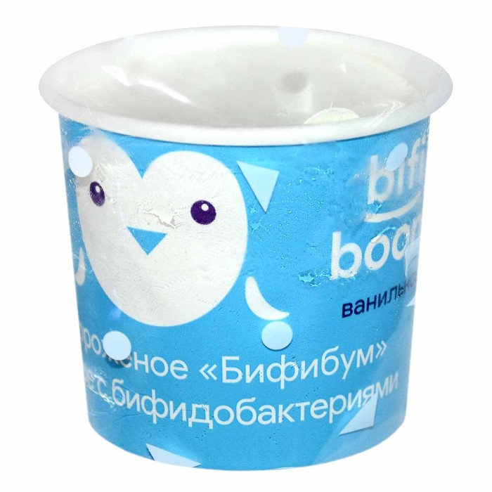 Мороженое Bifi Boom ванильное с бифидобактериями 50гр стакан