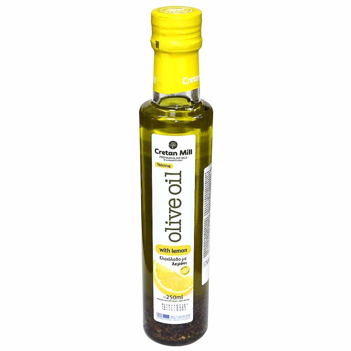 Масло оливковое Cretan Mill Extra Virgin с лимоном 0,25л ст/б
