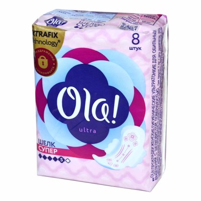 Прокладки Ola! Ultra Super шелковистая поверхность 8шт м/у new