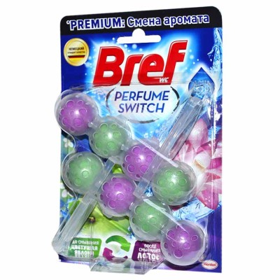 Блок для туалета Bref Смена аромата Яблоко-лотос 2*50гр м/у