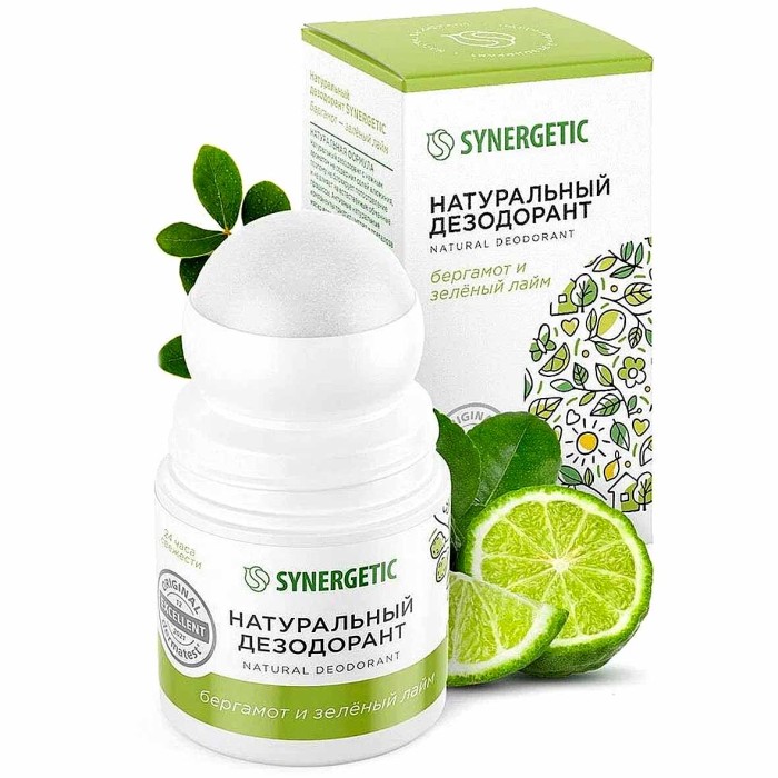 Дезодорант Synergetic Бергамот-зеленый лайм 50мл пэт