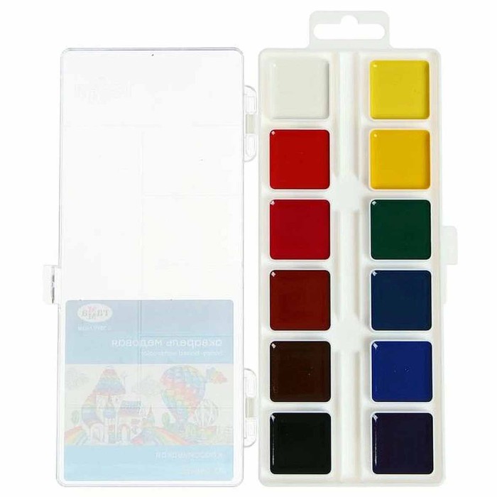 Краски акварельные Гамма Классическая медовая 12цв арт1009194