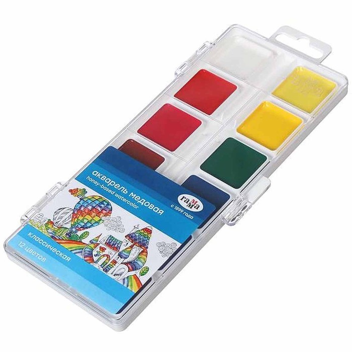 Краски акварельные Гамма Классическая медовая 12цв арт1009194