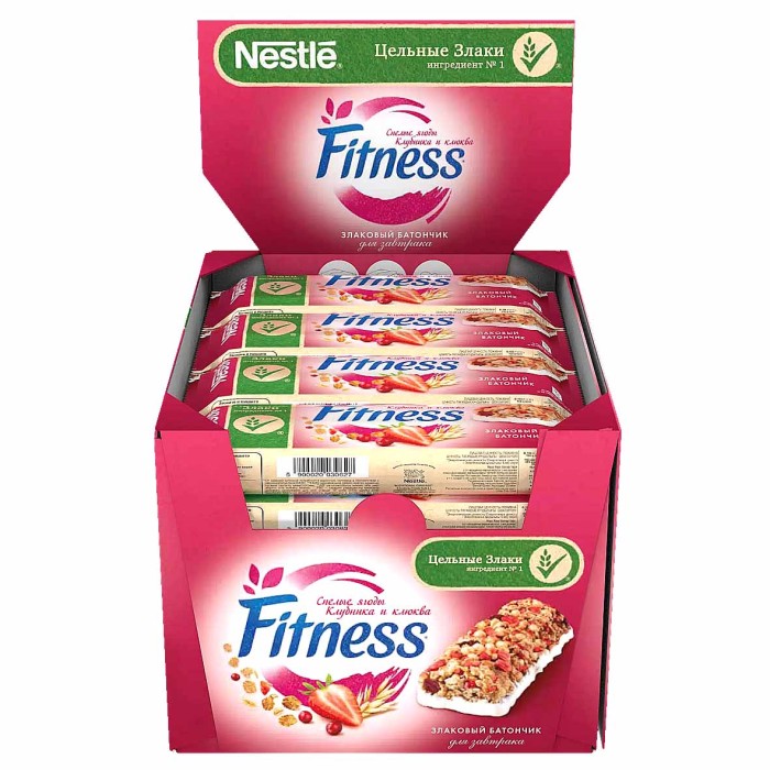 Батончик Nestle Fitness цельные злаки,спелые ягоды 23.5гр м/у