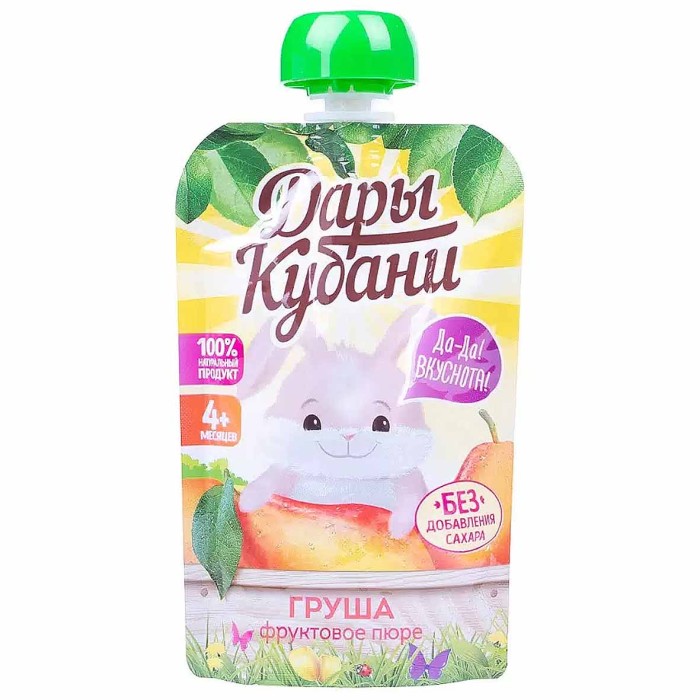 Пюре Дары Кубани груша с 4мес 90гр д/п