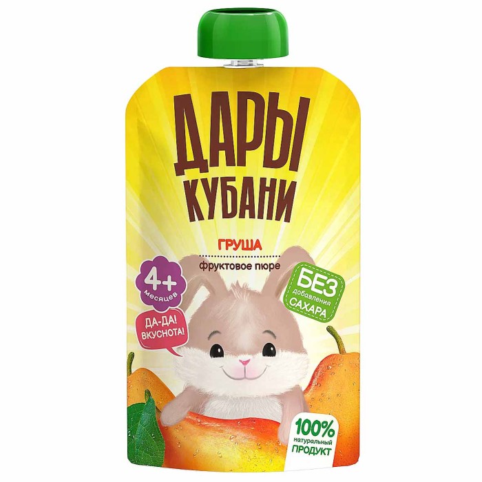 Пюре Дары Кубани груша с 4мес 90гр д/п