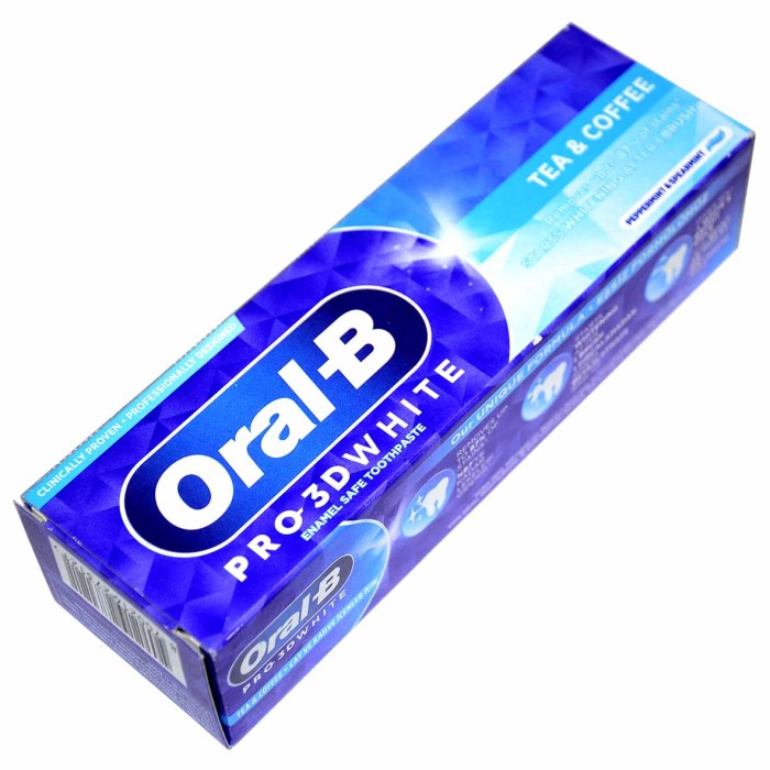 Паста зубная Oral-B  Pro-3D White Против чайных и кофейных пятен 75мл к/у