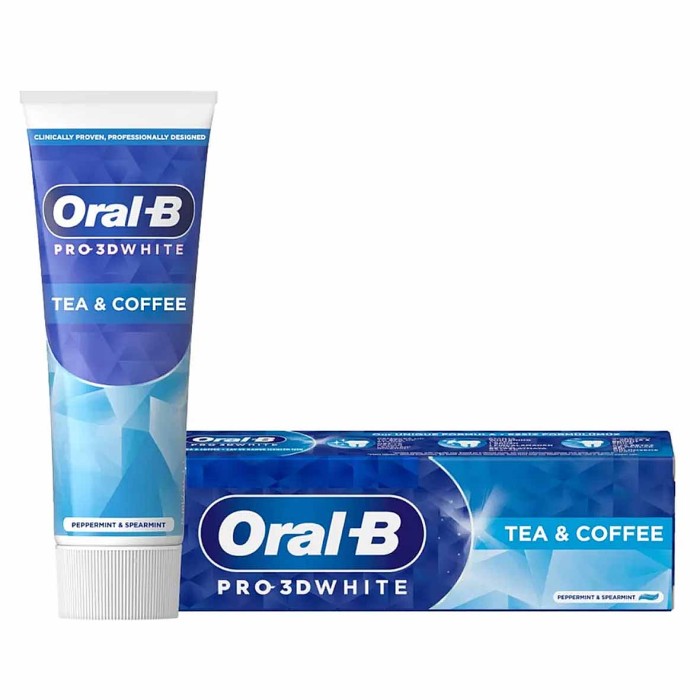 Паста зубная Oral-B  Pro-3D White Против чайных и кофейных пятен 75мл к/у