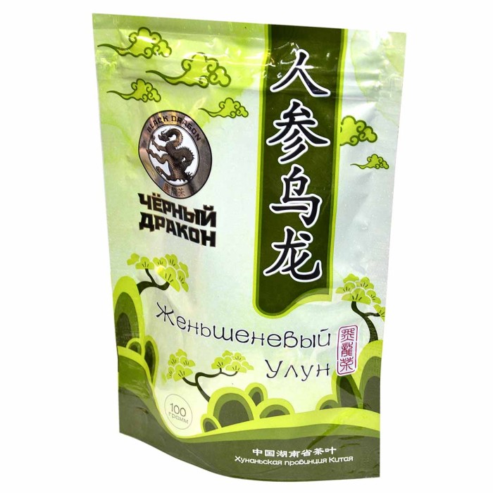 Чай Черный Дракон женьшеневый улун 100гр д/п
