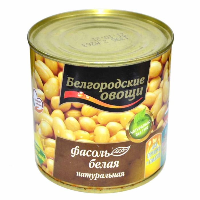 Фасоль Белгород белая натуральная 400гр ж/б