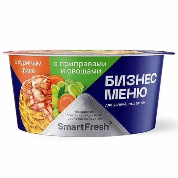Лапша Бизнес меню куриное филе с овощами 110гр чаша
