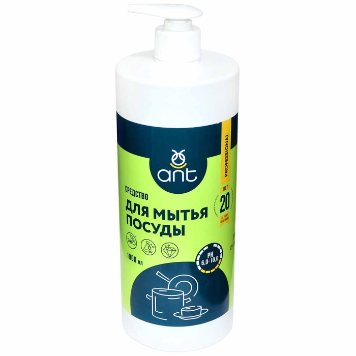 Средство для мытья посуды ANT Pro 1л пэт