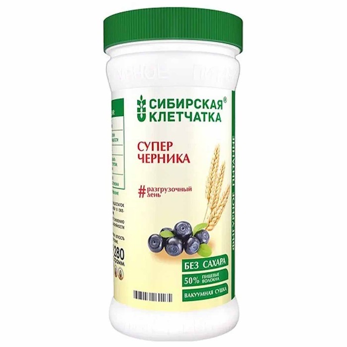 Клетчатка Сибирская Клетчатка Суперчерника 280гр пэт