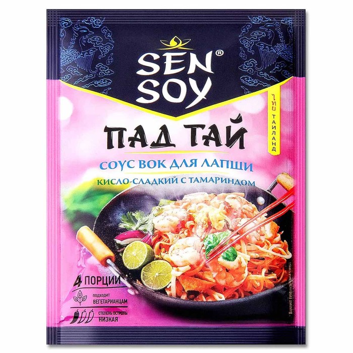 Соус Sen Soy WOK Пад Тай для лапши кисло-сладкий с тамариндом 80гр м/у