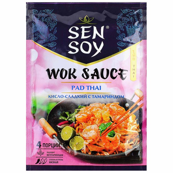 Соус Sen Soy WOK Пад Тай для лапши кисло-сладкий с тамариндом 80гр м/у