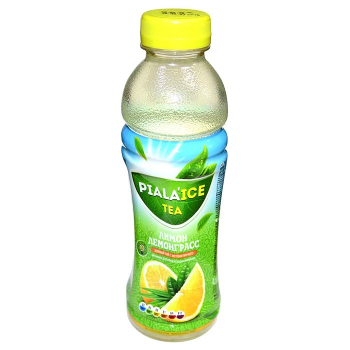 Чай Piala Ice Tea лимон-лемонграсс+экстракт матэ зеленый 0,5л пэт