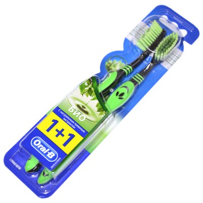 Щетка зубная Oral-B Био 40 средняя 2шт
