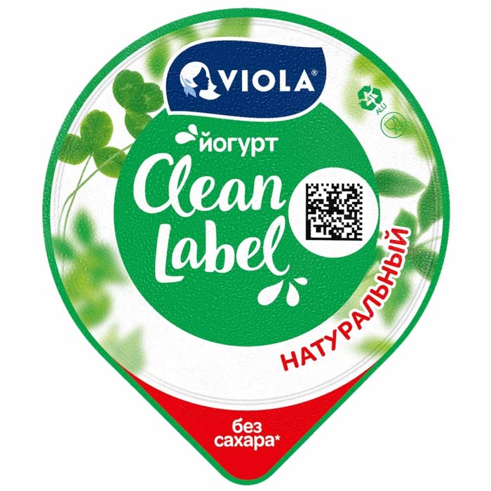 Йогурт Viola натуральный 3,4% 180гр пэт
