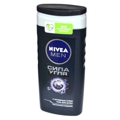 Гель для душа Nivea Men Сила угля 250мл пэт