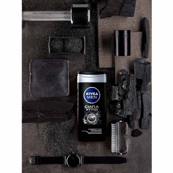 Гель для душа Nivea Men Сила угля 250мл пэт