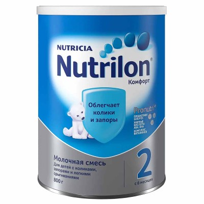 Смесь Nutrilon 2 Комфорт молочная с 6мес 800гр ж/б