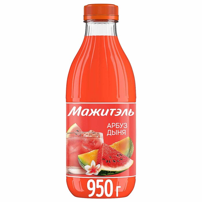 Напиток сывороточный Мажитель J7с соком  арбуз-дыня 950мл пэт