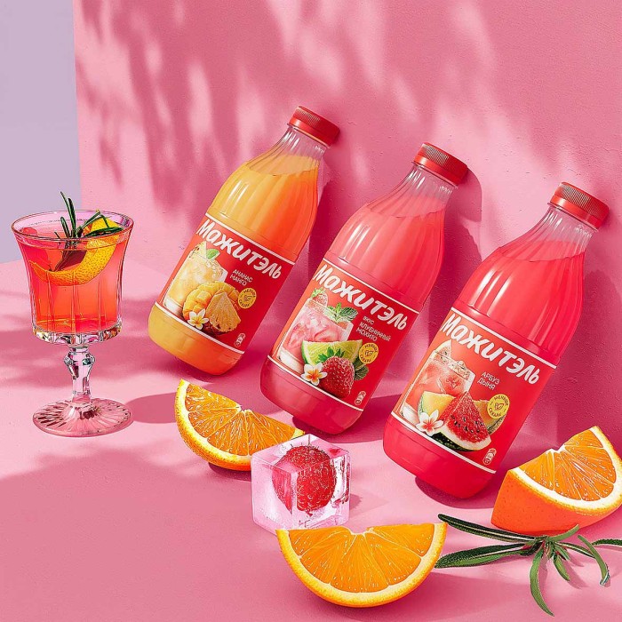 Напиток сывороточный Мажитель J7с соком  арбуз-дыня 950мл пэт
