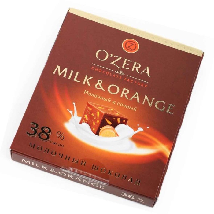 Шоколад OZera Milk&Orange 90гр м/у