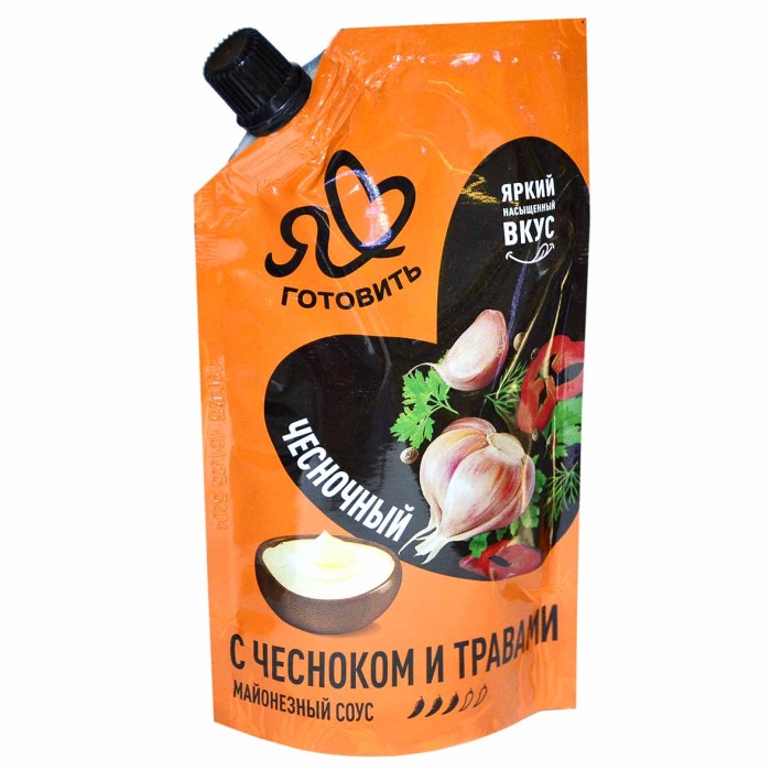 Соус Я люблю готовить Айоли с чесноком и травами50,5% 200мл д/п