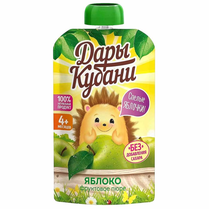 Пюре Дары Кубани яблоко с 4мес 90гр д/п