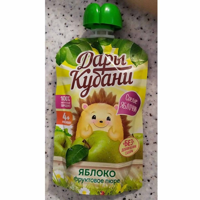 Пюре Дары Кубани яблоко с 4мес 90гр д/п