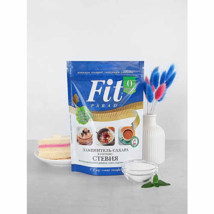 Заменитель сахара FitParad стевия №8 250гр д/п