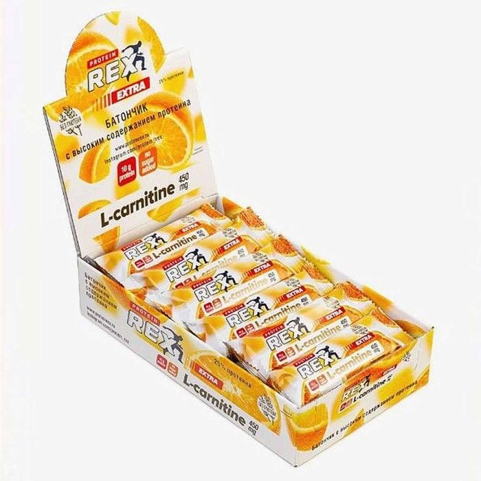 Батончик протеиновый ProteinRex апельсин 40гр м/у