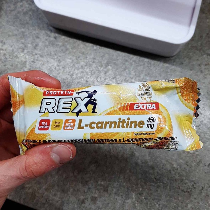 Батончик протеиновый ProteinRex апельсин 40гр м/у