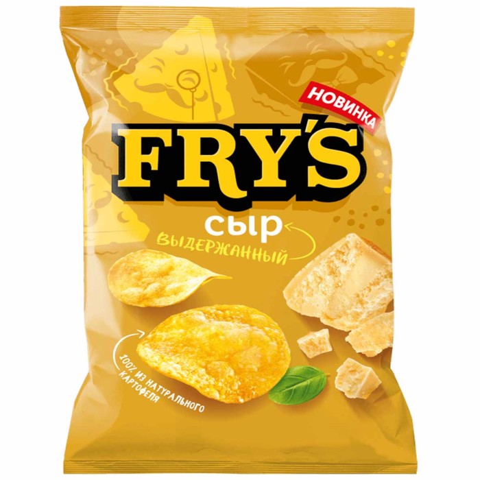 Чипсы Fry's вкус сыр 70гр м/у