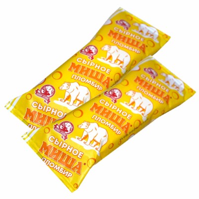 Мороженое Миша эскимо пломбир с ароматом сыра 80гр м/у