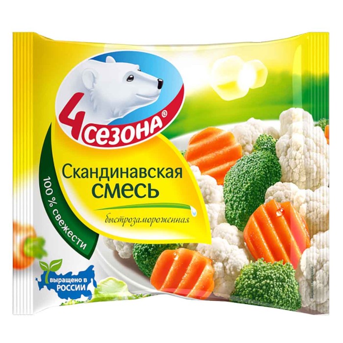 Смесь овощная 4 сезона Скандинавская 400гр м/у