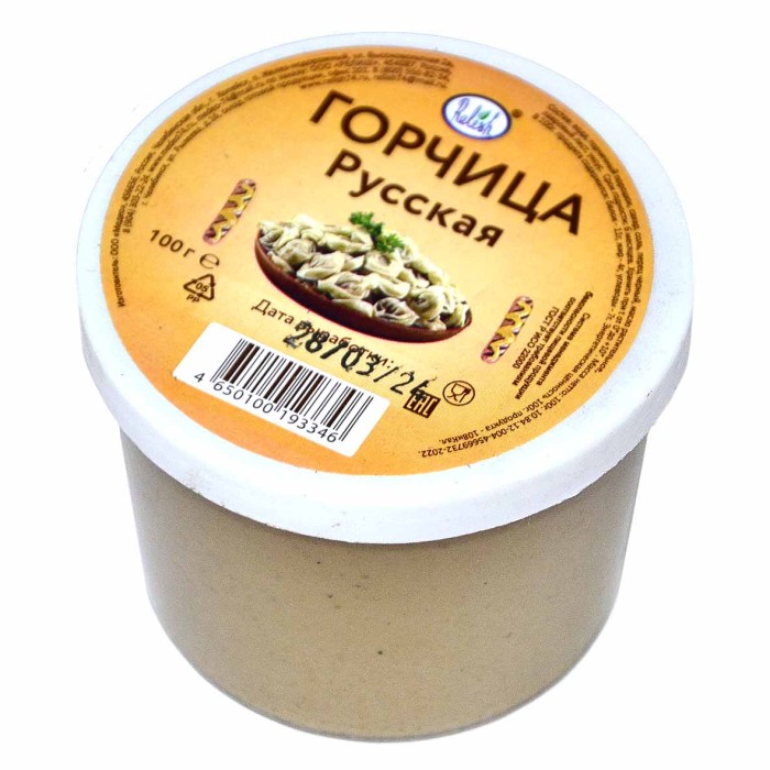 Горчица Relish русская 100гр пэт
