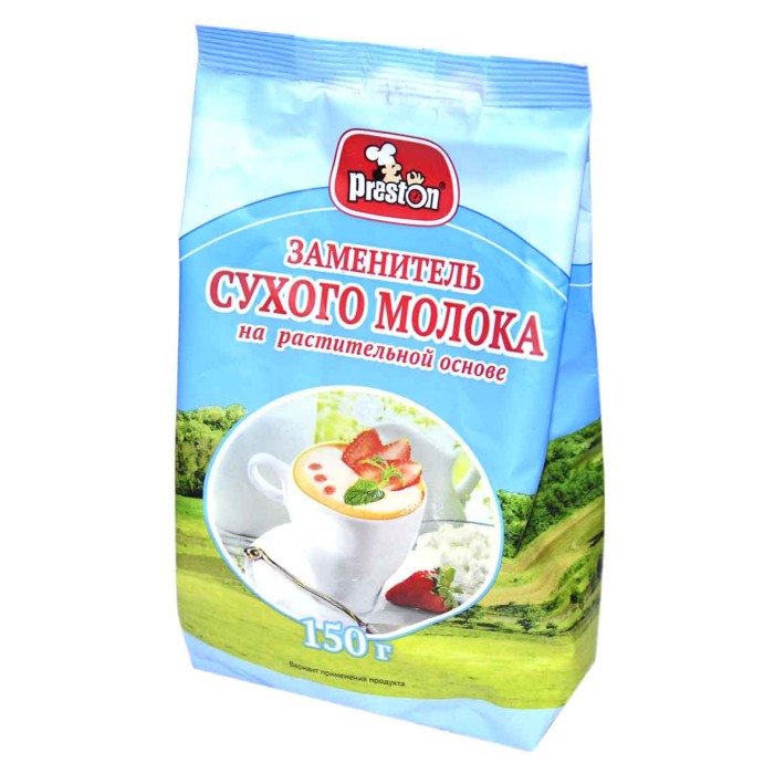 Молоко сухое Preston на растительной основе 150гр м/у