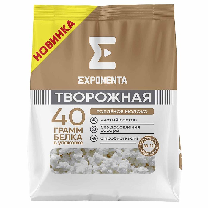 Масса творожная Exponenta со вкусом топленое молоко 250 гр м/у