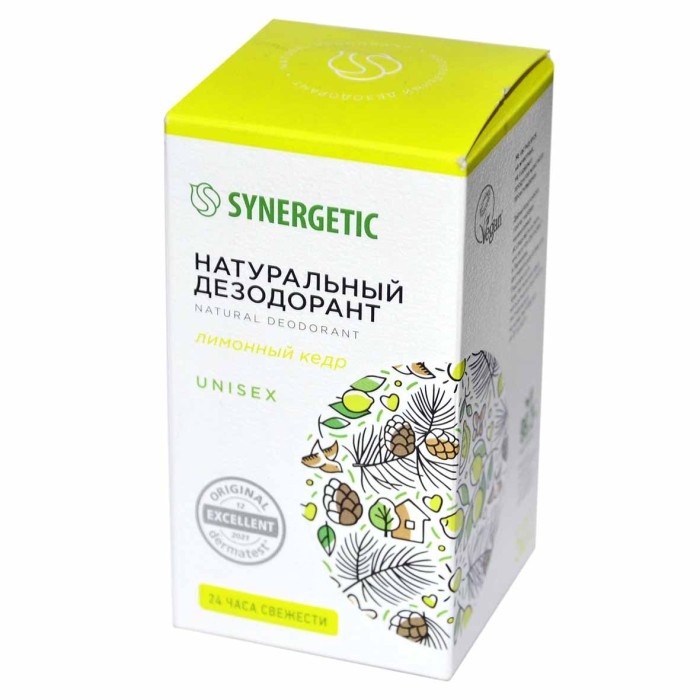 Дезодорант Synergetic Лимонный кедр 50мл пэт