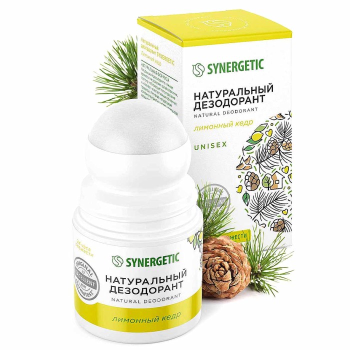 Дезодорант Synergetic Лимонный кедр 50мл пэт