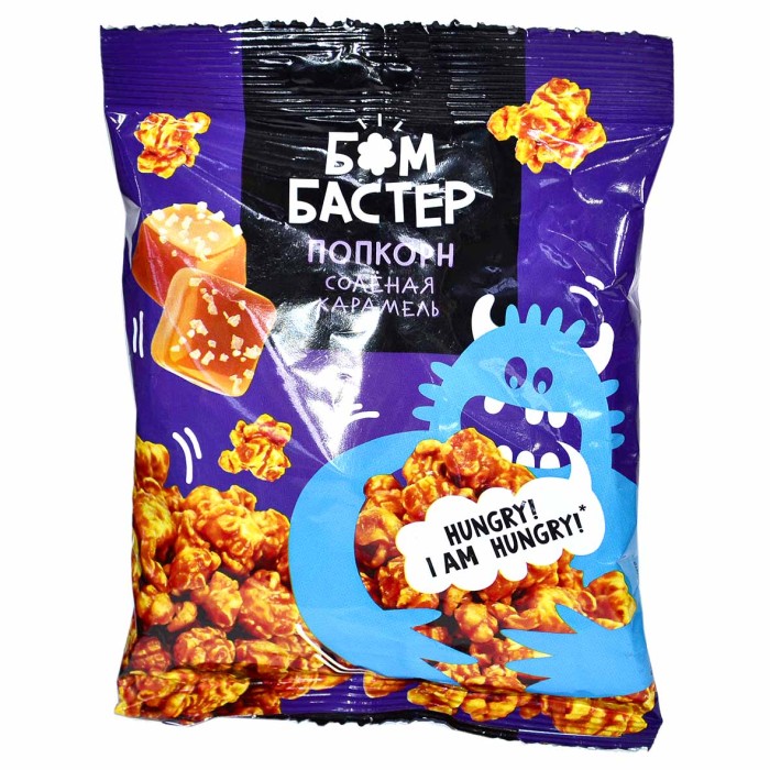 Попкорн Бомбастер соленая карамель 50гр м/у
