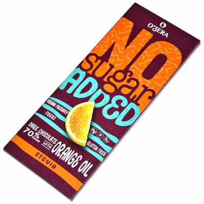 Шоколад OZera No sugar added Dark&amp;Orange горький 90гр м/у