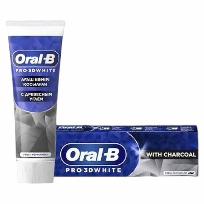 Паста зубная Oral-B  Pro-3D White с древесным углем 75мл к/у