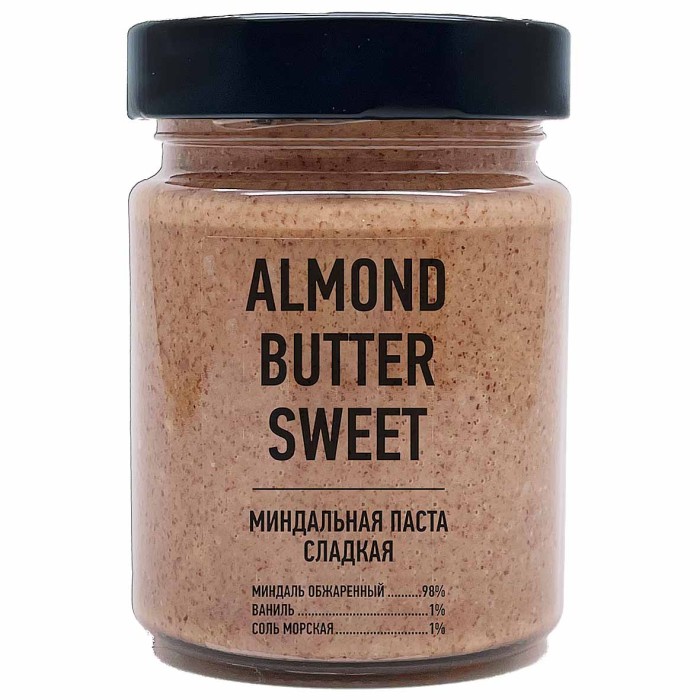 Паста ореховая Arahis Project Sweet миндальная с ванилью 235гр ст/б